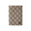 GUCCI Men's Beige & Ebony Canvas Passport Holder | 795229