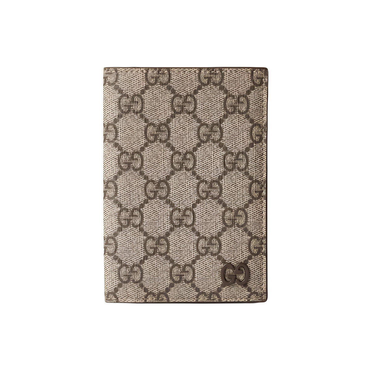 GUCCI Men's Beige & Ebony Canvas Passport Holder | 795229