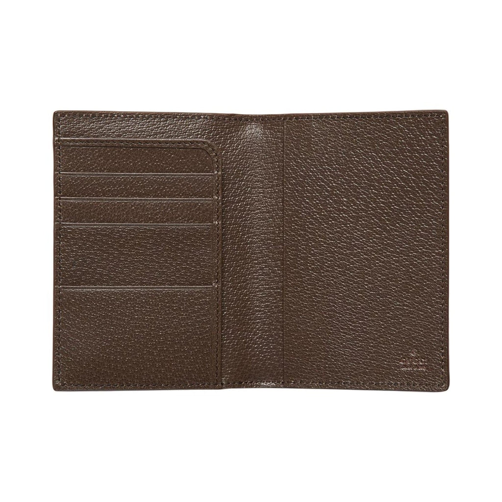 GUCCI Men's Beige & Ebony Canvas Passport Holder | 795229