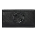 GUCCI Blondie Women's Black Leather Long Wallet | 760302