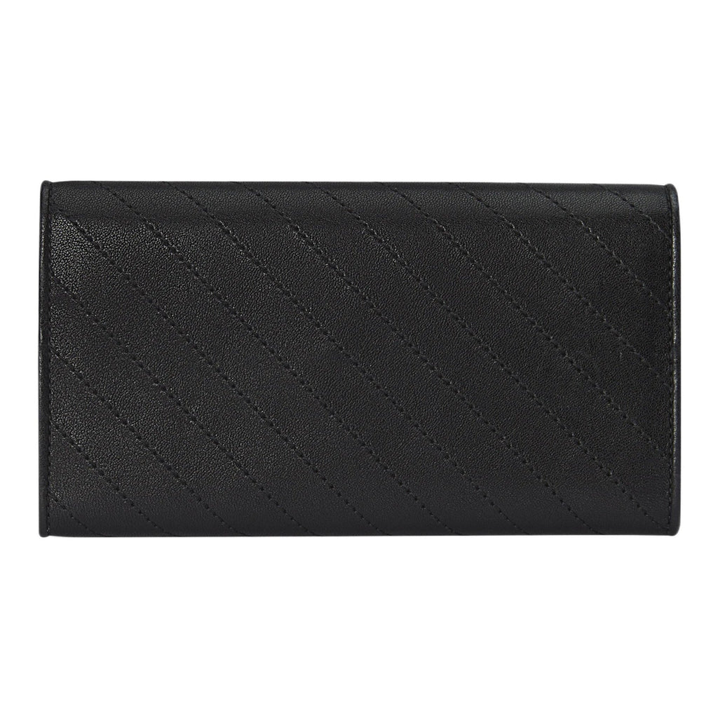 GUCCI Blondie Women's Black Leather Long Wallet | 760302