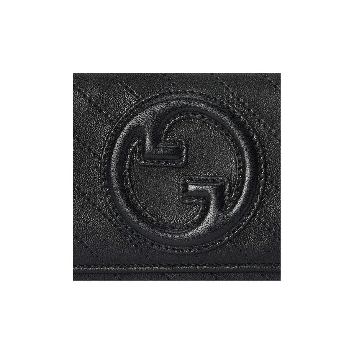 GUCCI Blondie Women's Black Leather Long Wallet | 760302