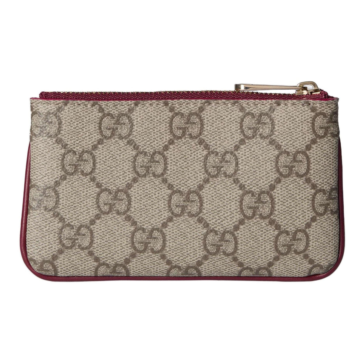 GUCCI Unisex Beige & Brown Dog Detail Coin & Key Pouch | 818768