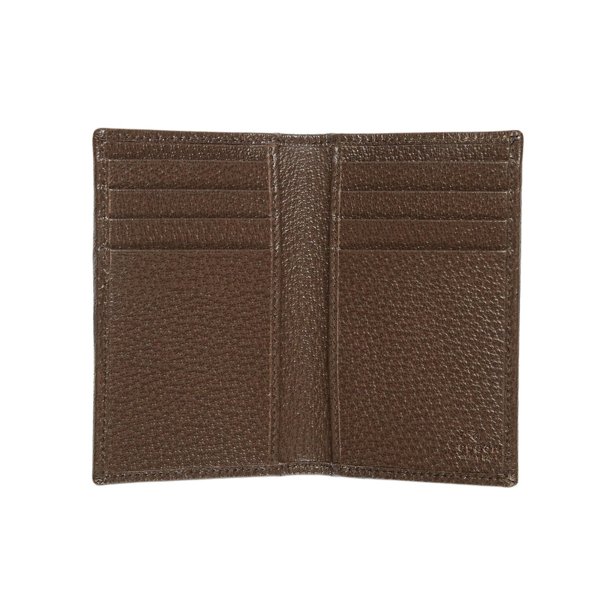 GUCCI Women's Brown Leather Bifold Card Holder | 834691