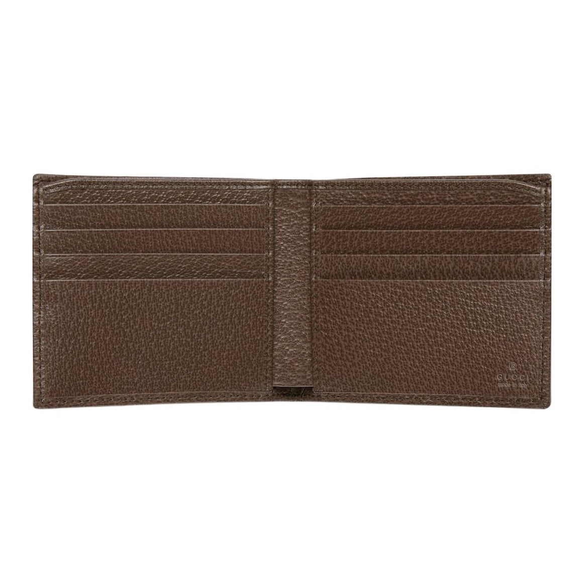 GUCCI Men's Green GG Monogram Coated Fabric Bifold Wallet | 834271