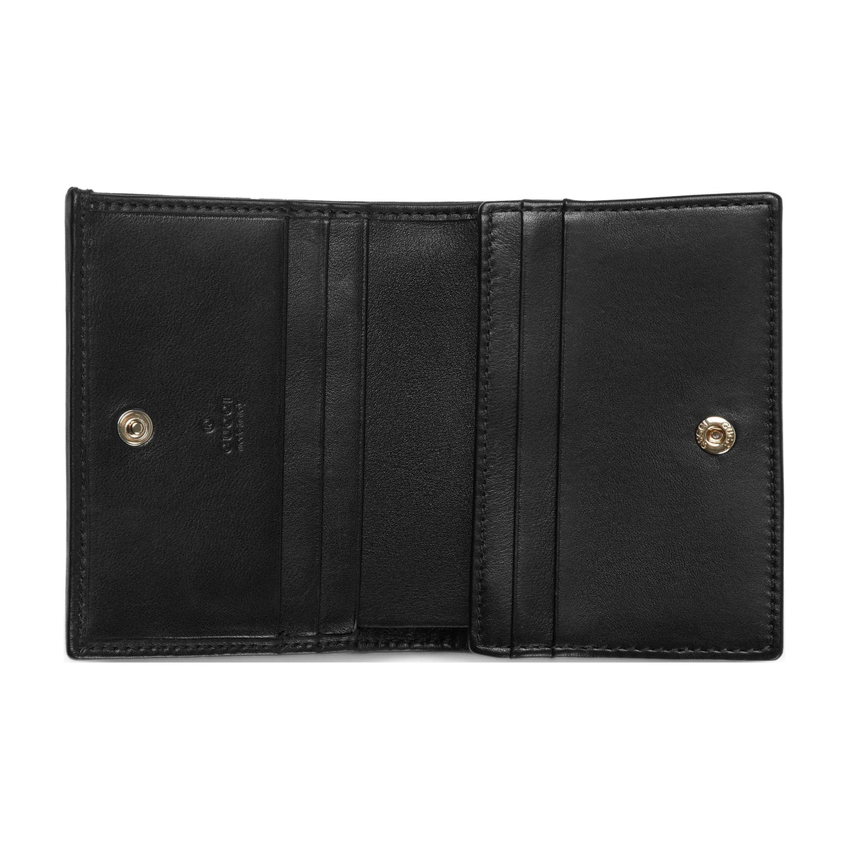GUCCI Horsebit Women's Beige & Dark Brown GG Fabric Card Holder | 621887