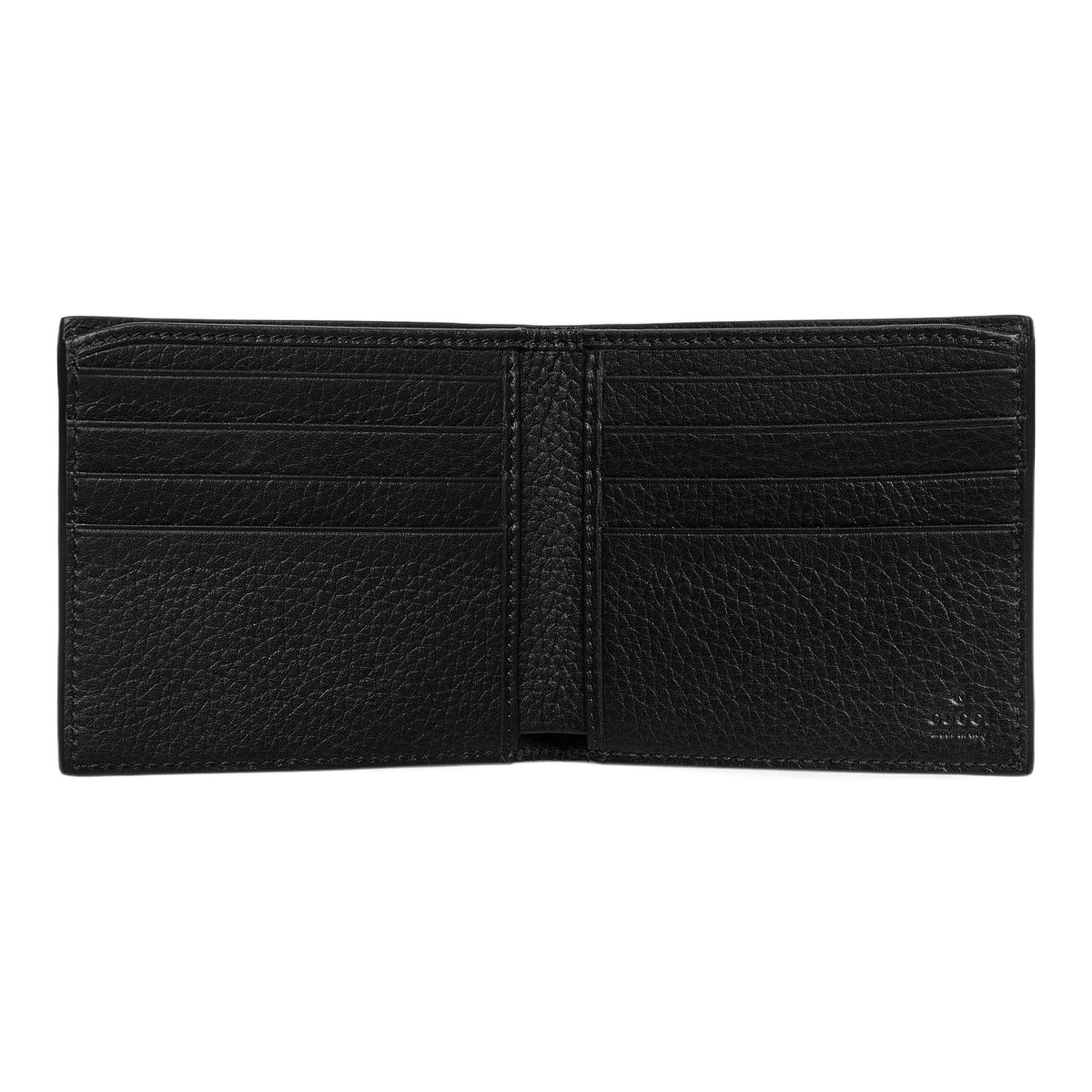 GUCCI Jumbo GG Men's Black Leather Flap Wallet | 739475
