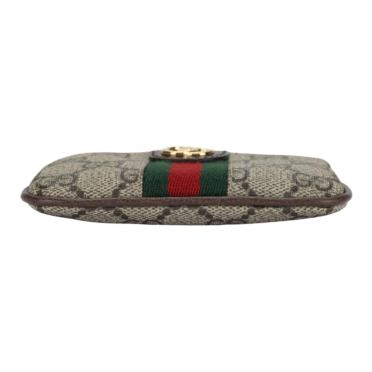 GUCCI Ophidia Unisex Ebony & Brown Canvas Coin & Key Pouch | 671722