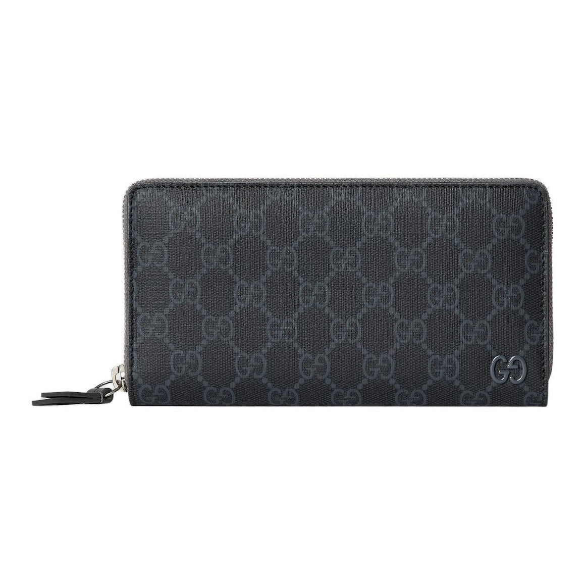 GUCCI GG Supreme Men's Black Leather Wallet with Ceramic GG Detail | 856562