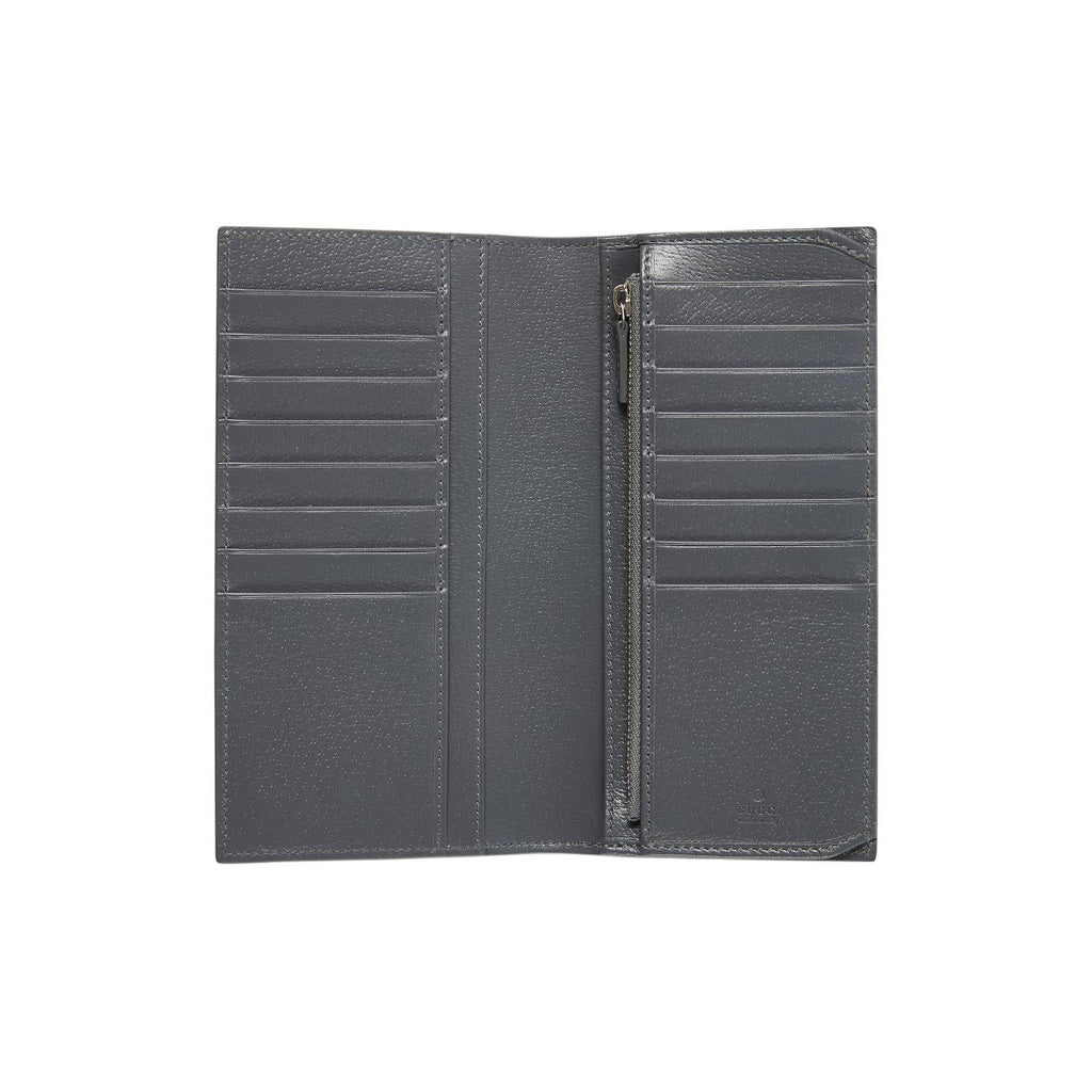 GUCCI GG Supreme Men's Black Leather Wallet with Ceramic GG | 856563