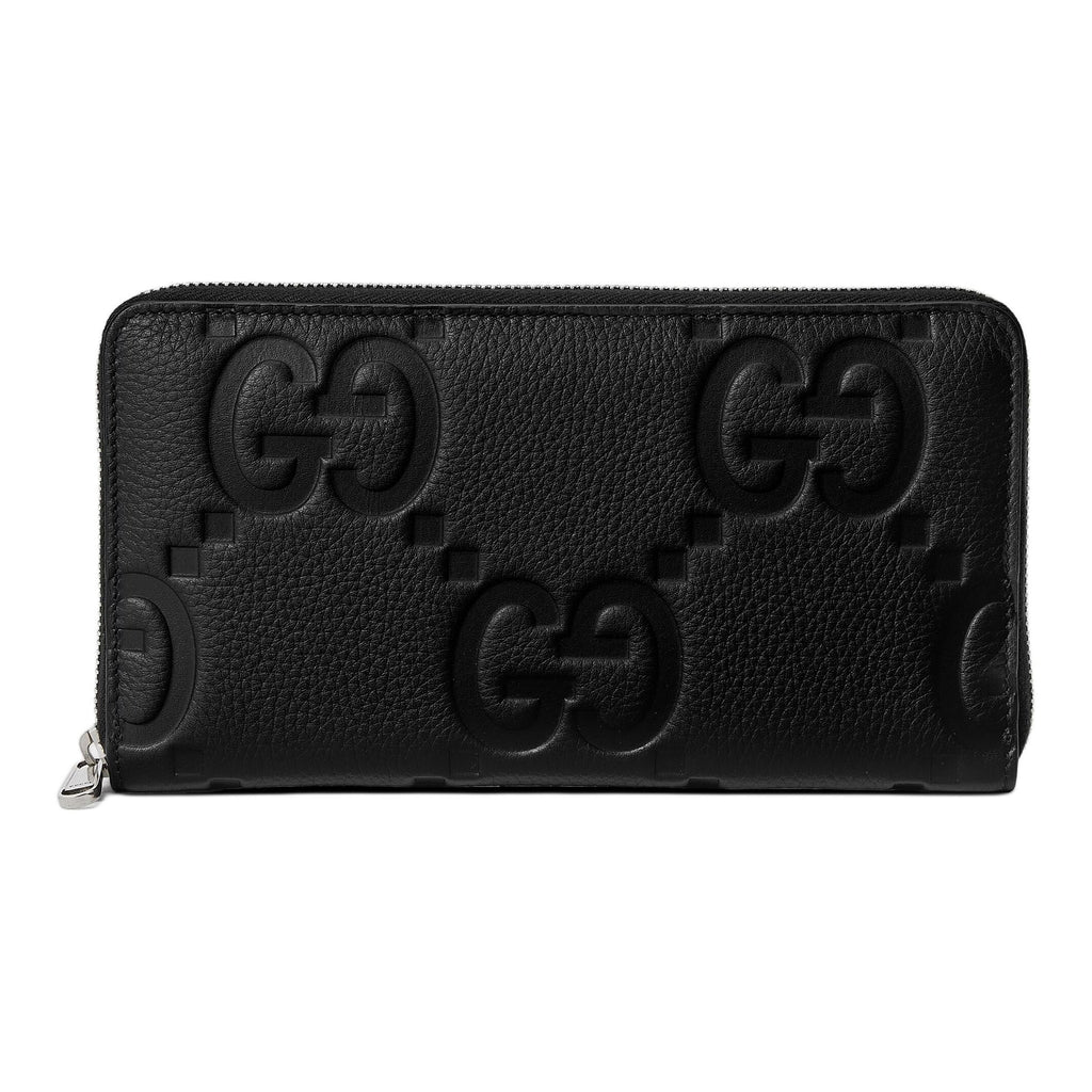 GUCCI Jumbo GG Men's Black Leather Large Wallet | 739482