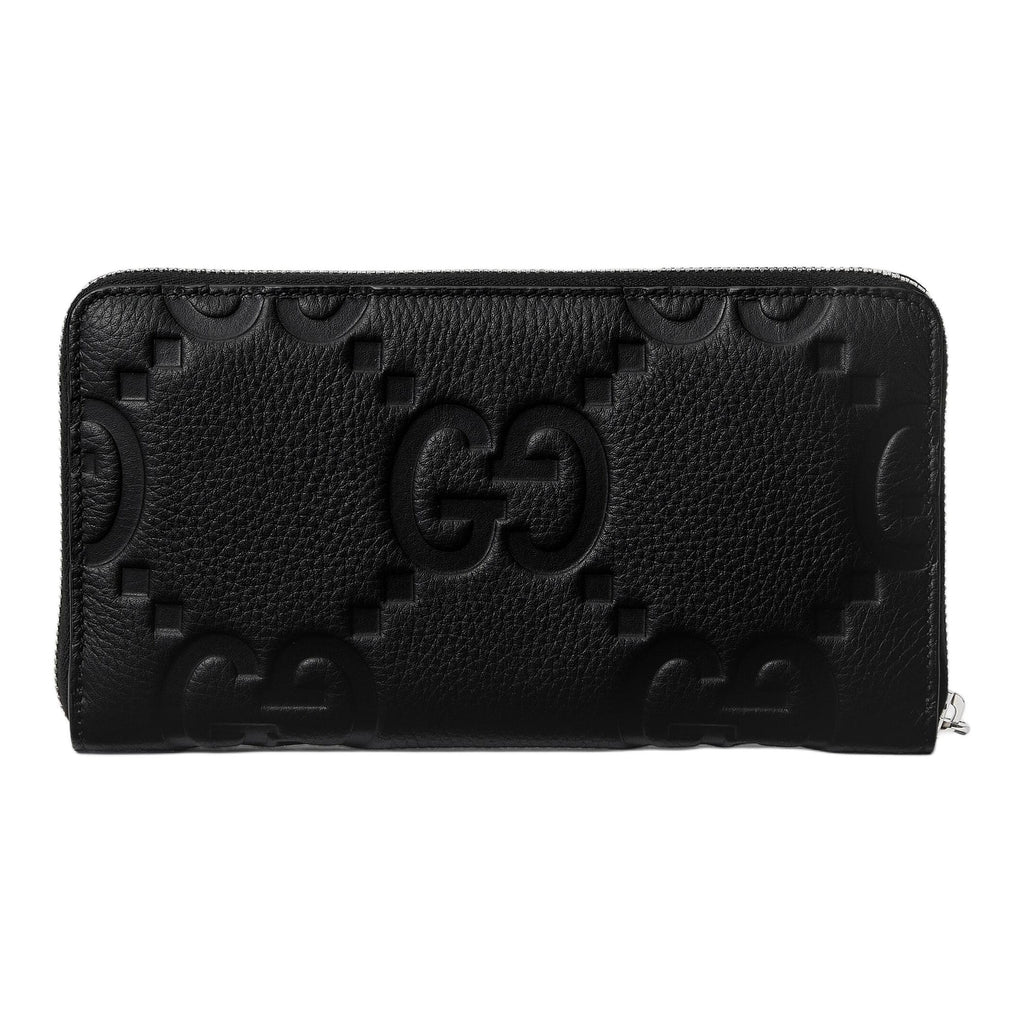 GUCCI Jumbo GG Men's Black Leather Large Wallet | 739482