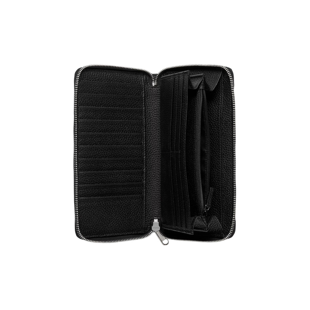 GUCCI Jumbo GG Men's Black Leather Large Wallet | 739482