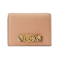 GUCCI Women's Rose Beige Python Skin Wallet with Antiqued Interlocking G | 746059