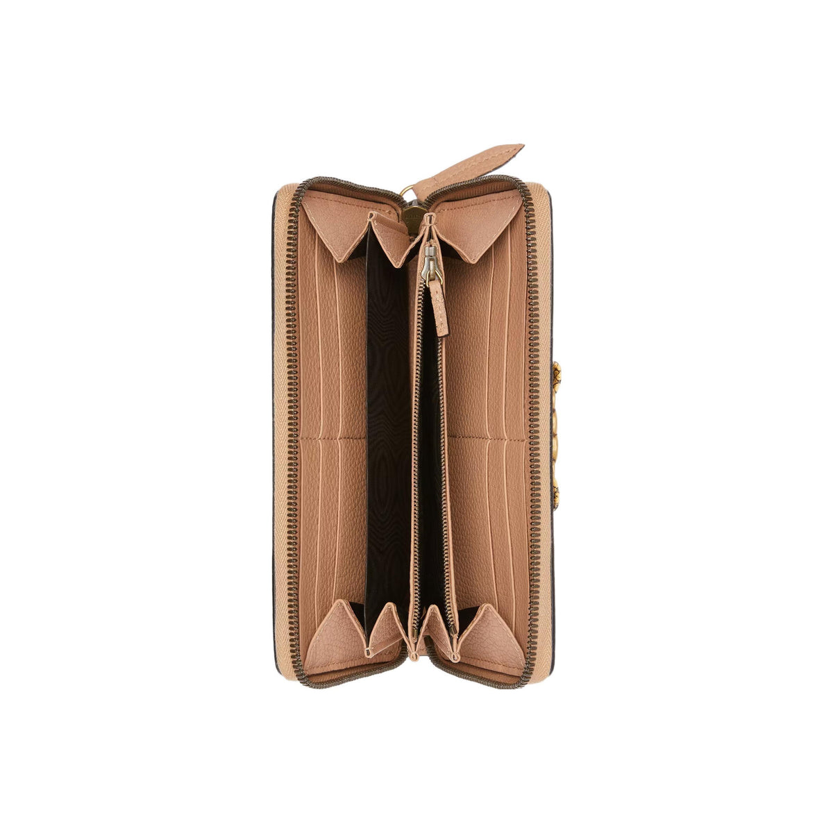 GUCCI Women's Beige Leather Wallet with Python Trim & Interlocking G | 750458