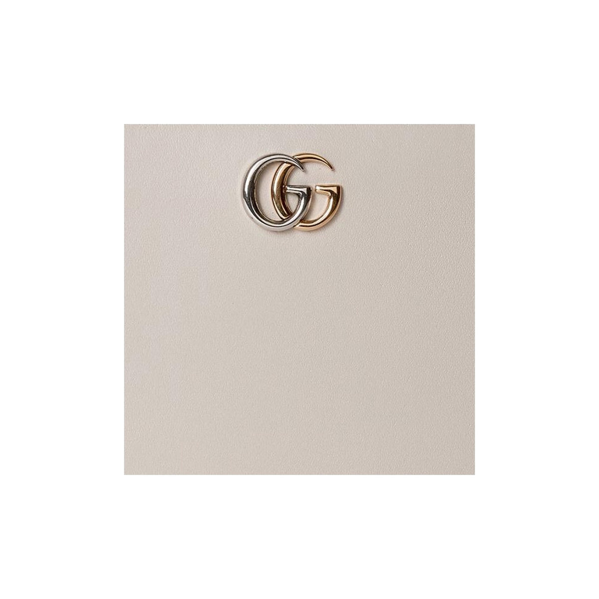 GUCCI GG Marmont Women's Light Gray Soft Leather Zip Wallet | 790057