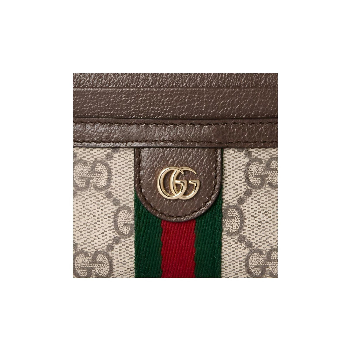 GUCCI Ophidia Women's Beige & Brown Canvas Coin Purse with Double G | 838489