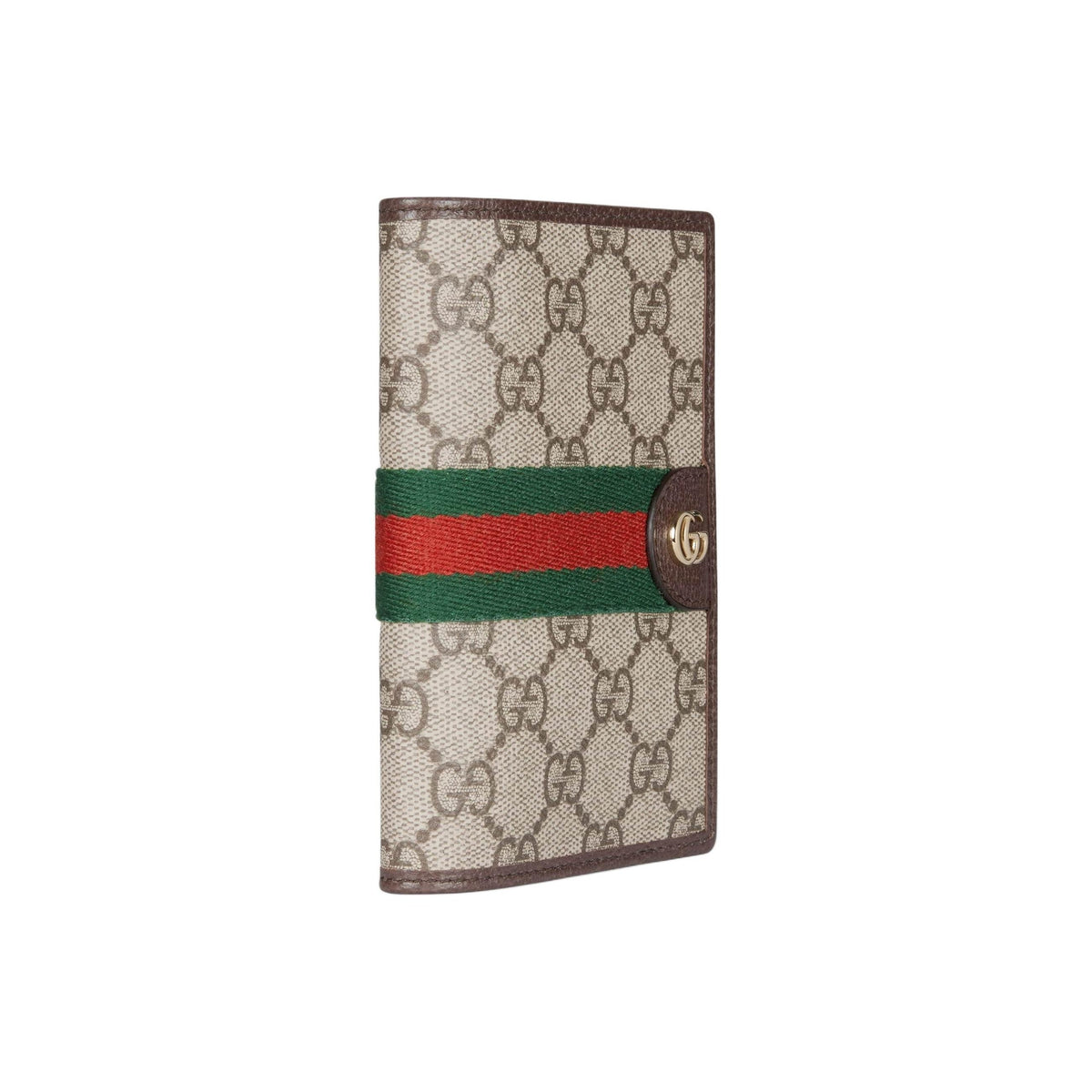 GUCCI Ophidia Unisex Beige & Brown Canvas Passport Holder | 838470