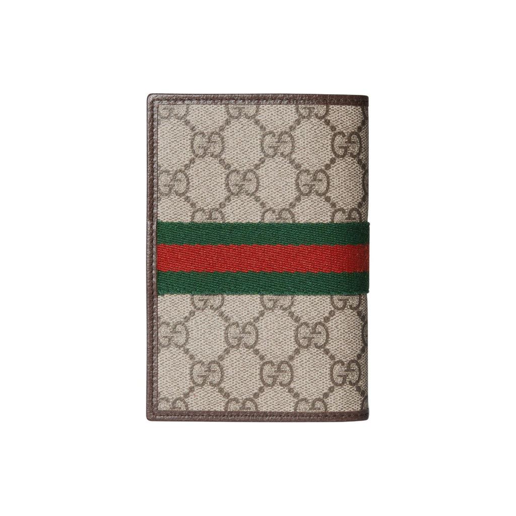 GUCCI Ophidia Unisex Beige & Brown Canvas Passport Holder | 838470