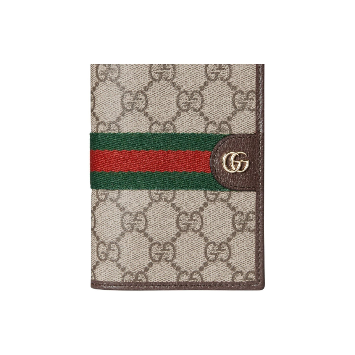 GUCCI Ophidia Unisex Beige & Brown Canvas Passport Holder | 838470