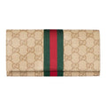 GUCCI Women's Sand Coated Canvas Snap Wallet | 876048