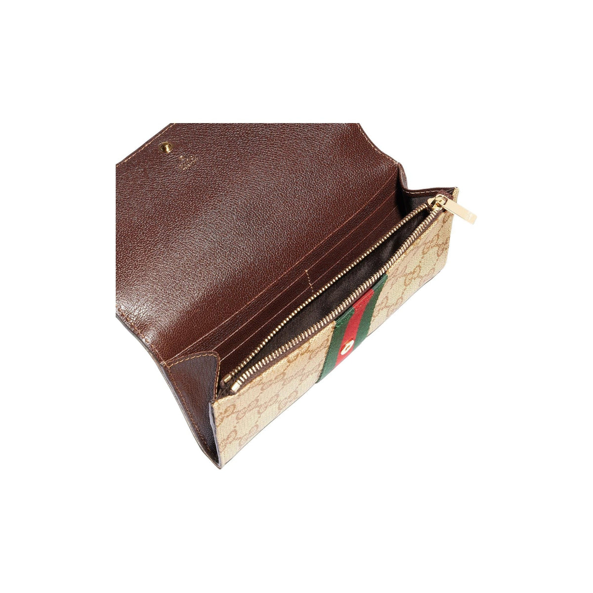 GUCCI Women's Sand Coated Canvas Snap Wallet | 876048