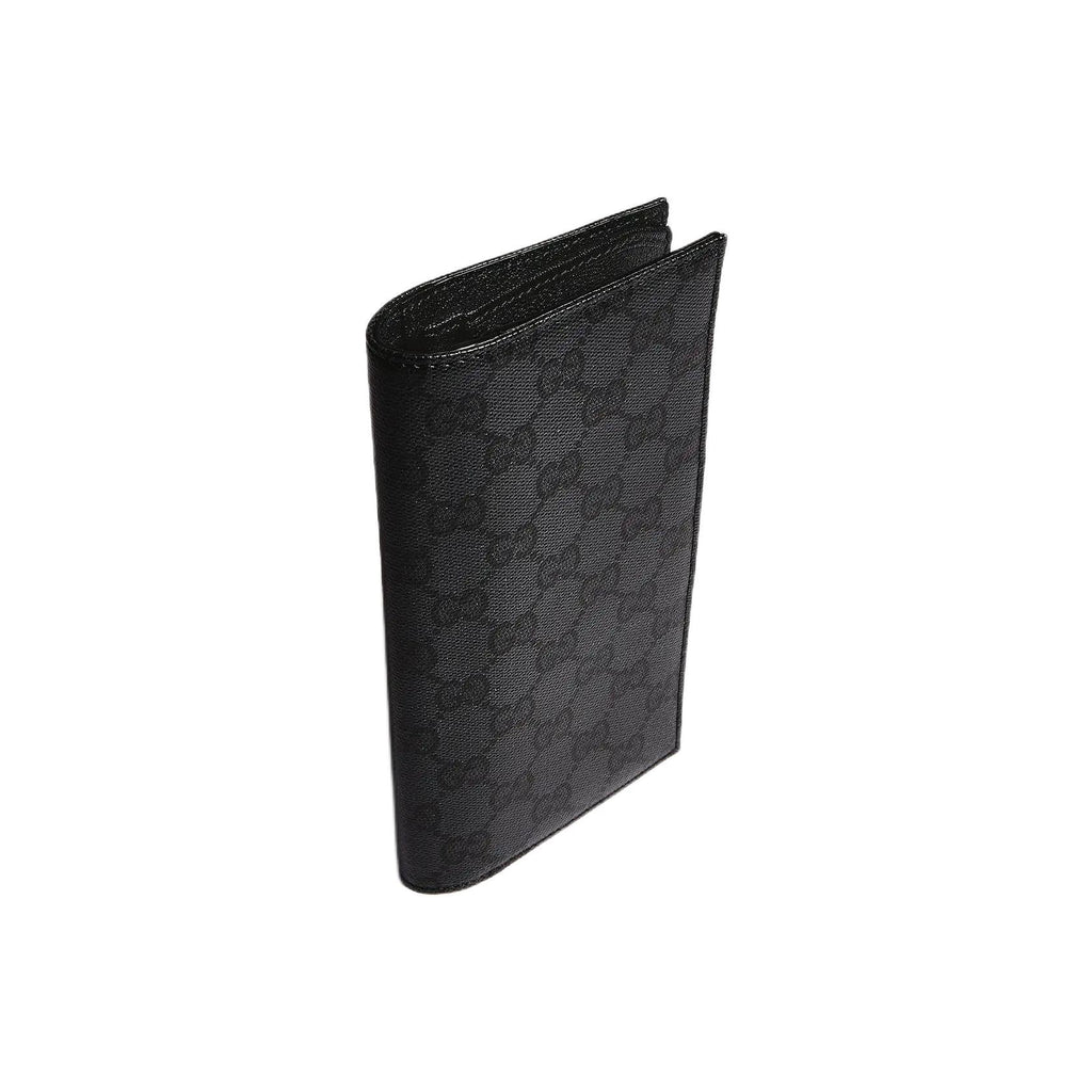 GUCCI Essence Classic Men's Black Coated Canvas & Leather Wallet | 876441