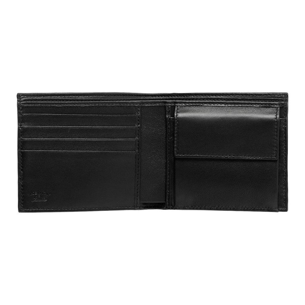 GUCCI Men's Black Leather Wallet with Red & Green Stripe Detail | 867283