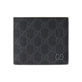 GUCCI Men's Black Canvas Wallet with Ceramic-Finish Brass Hardware | 768244