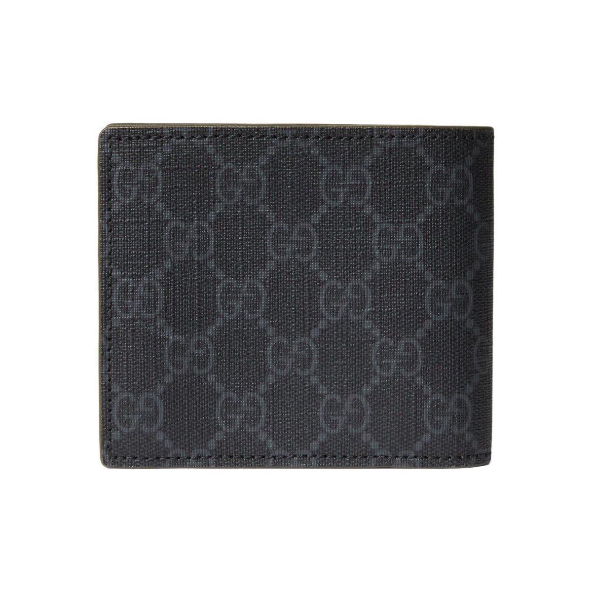 GUCCI Men's Black Canvas Wallet with Ceramic-Finish Brass Hardware | 768244