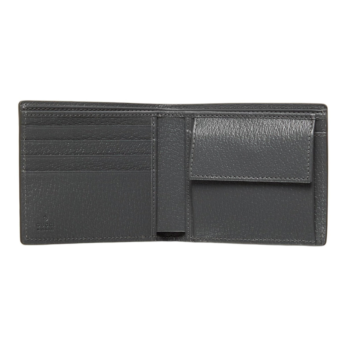 GUCCI Men's Black Canvas Wallet with Ceramic-Finish Brass Hardware | 768244