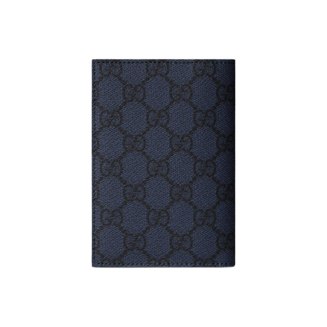 GUCCI GG Supreme Women's Dark Blue Leather Passport Holder | 795229