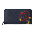GUCCI Chinese New Year Men's Dark Blue Leather Wallet | 855680