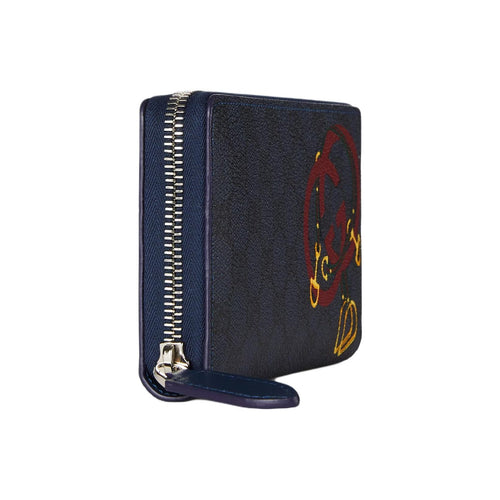 GUCCI Chinese New Year Men's Dark Blue Leather Wallet | 855680