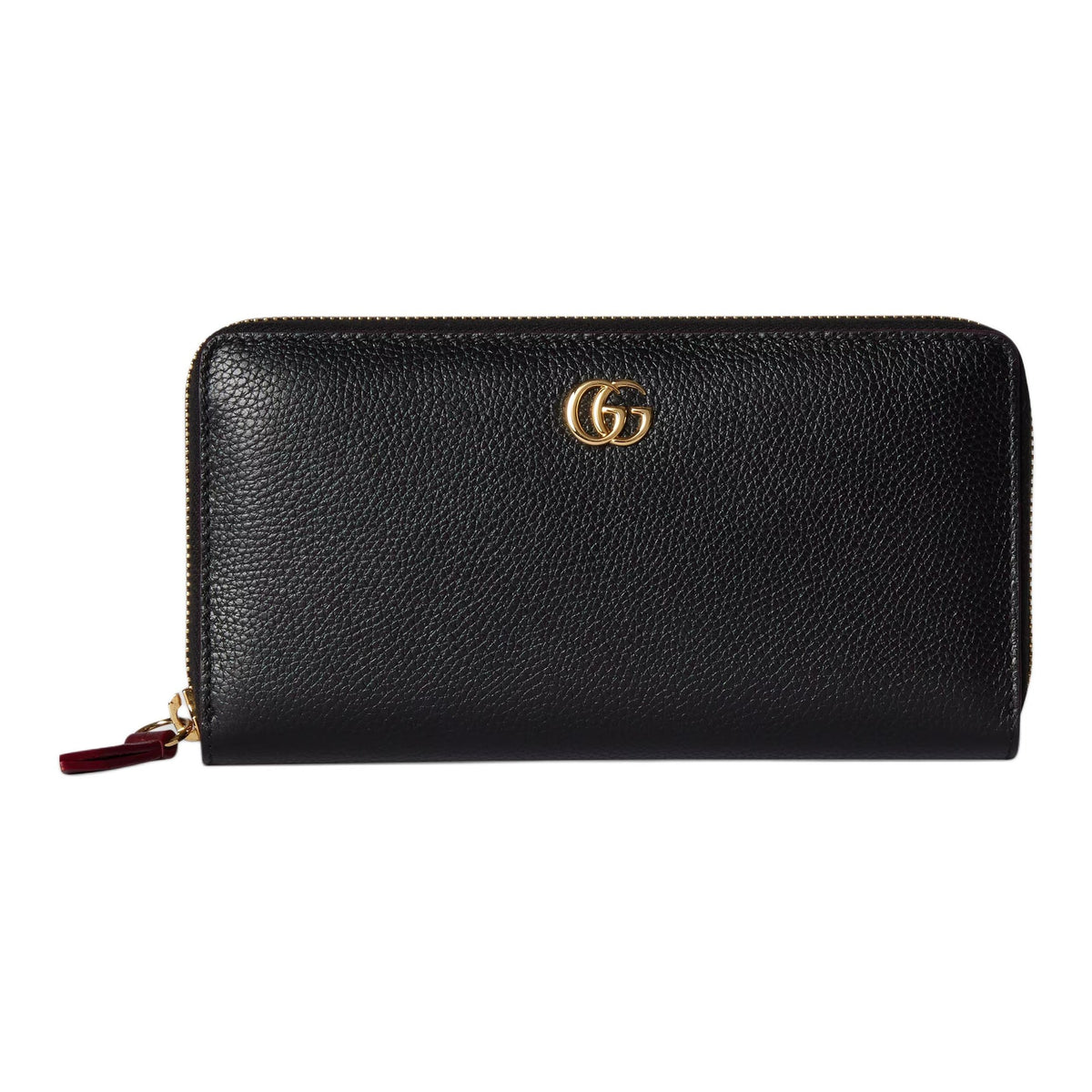 GUCCI GG Marmont Women's Black & Red Leather Wallet | 456117