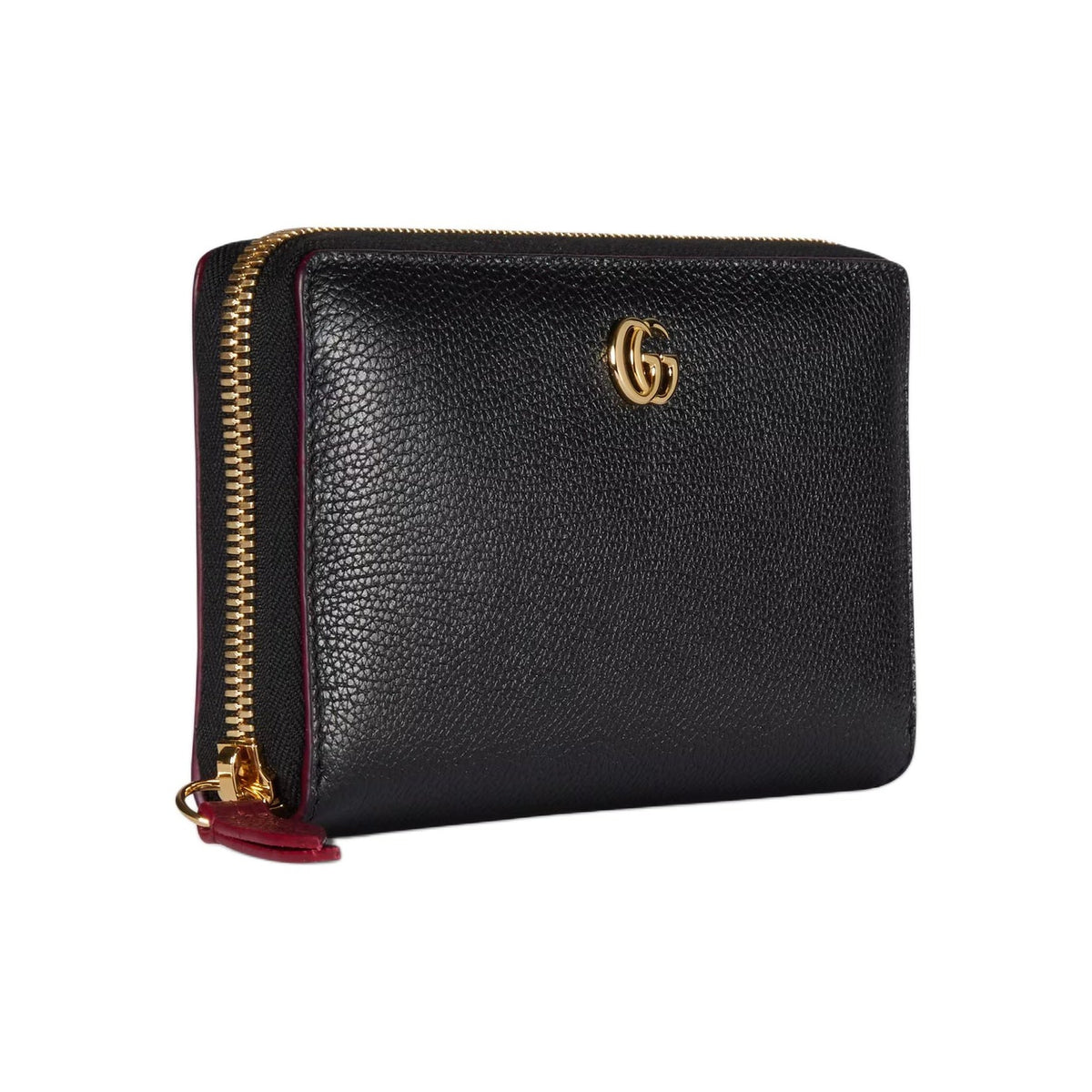GUCCI GG Marmont Women's Black & Red Leather Wallet | 456117