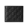 GUCCI GG Emblem Men's Black Smooth Leather Wallet | 850177
