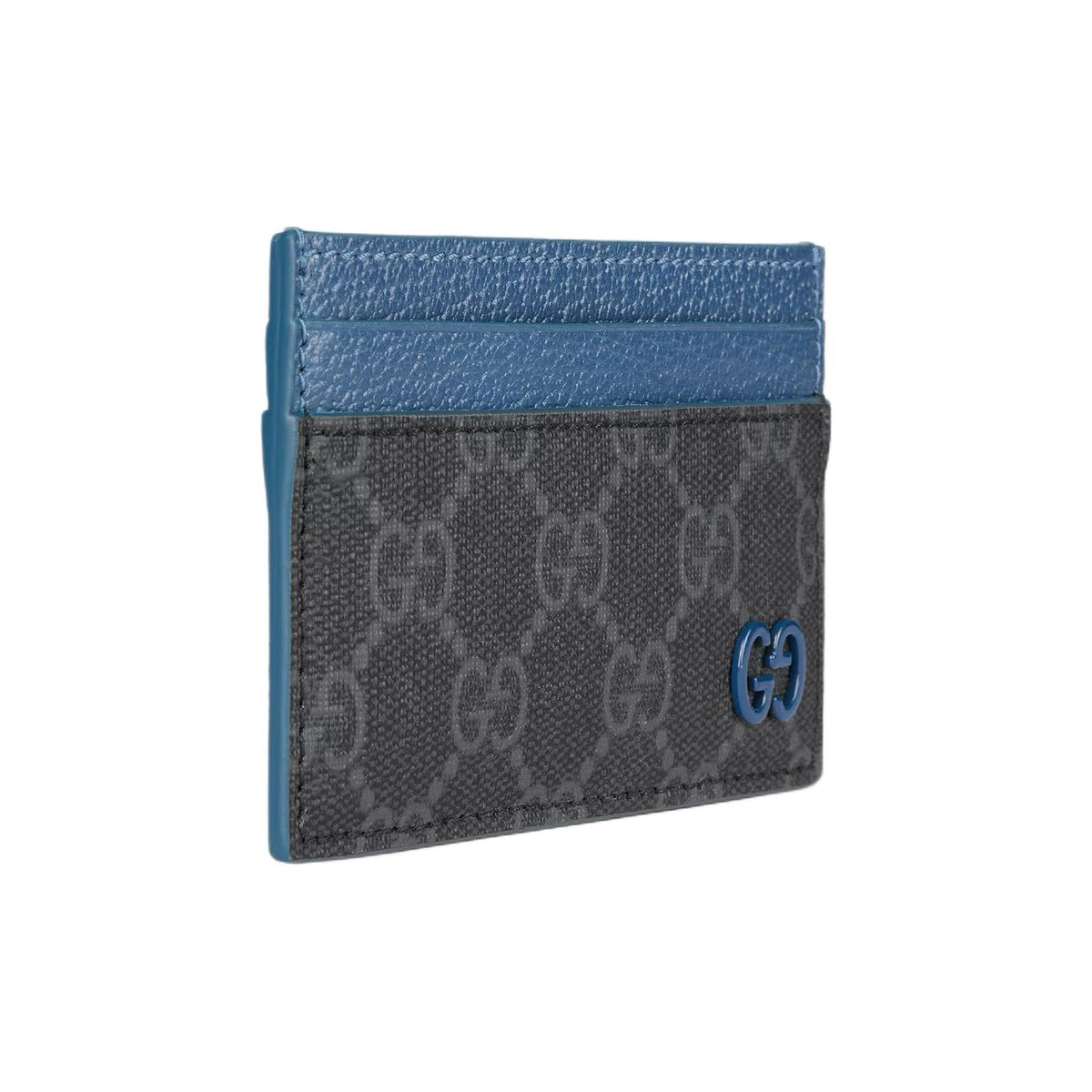 GUCCI GG Supreme Men's Black Canvas Card Holder | 768248