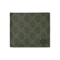 GUCCI Men's Forest Green GG Coated Fabric Bifold Wallet | 768244