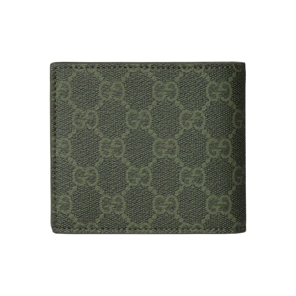 GUCCI Men's Forest Green GG Coated Fabric Bifold Wallet | 768244