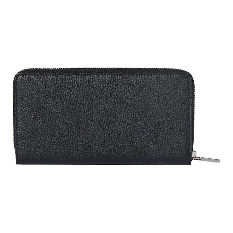 GUCCI Men's Black Grained Leather Wallet with Embossed CC Logo | 835120