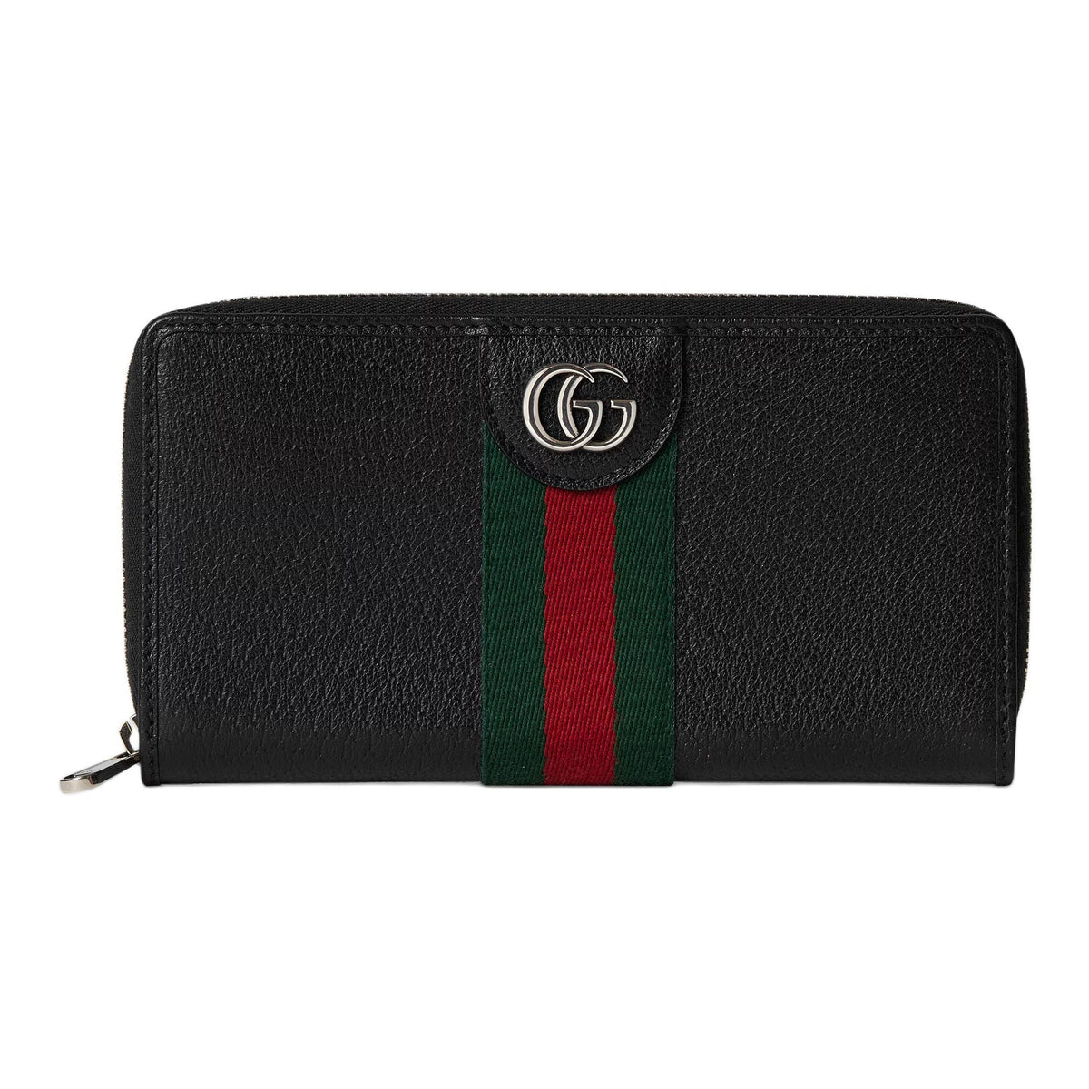 GUCCI Ophidia Men's Black Leather Zip Wallet | 834694