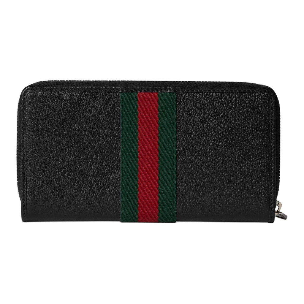 GUCCI Ophidia Men's Black Leather Zip Wallet | 834694