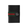 GUCCI Ophidia Unisex Black Leather Double G Card Holder | 834691