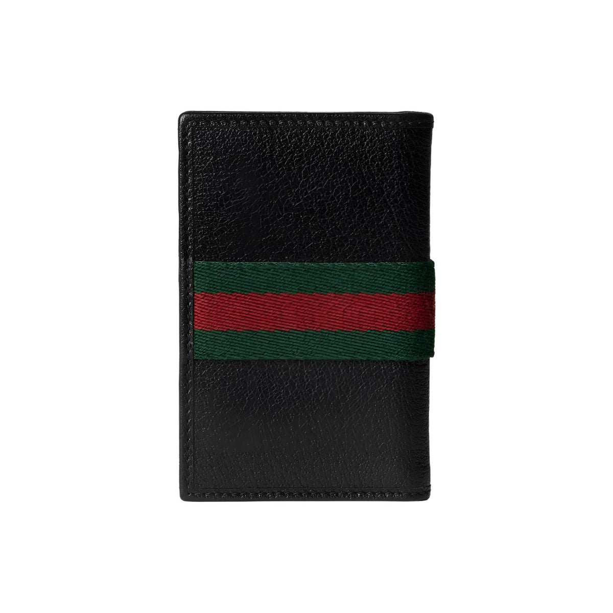 GUCCI Ophidia Unisex Black Leather Double G Card Holder | 834691