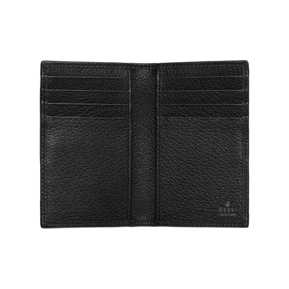 GUCCI Ophidia Unisex Black Leather Double G Card Holder | 834691
