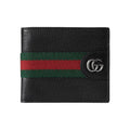 GUCCI Ophidia Men's Black Leather & Fabric Bifold Wallet | 834271