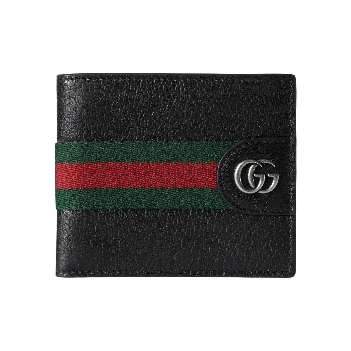 GUCCI Ophidia Men's Black Leather & Fabric Bifold Wallet | 834271