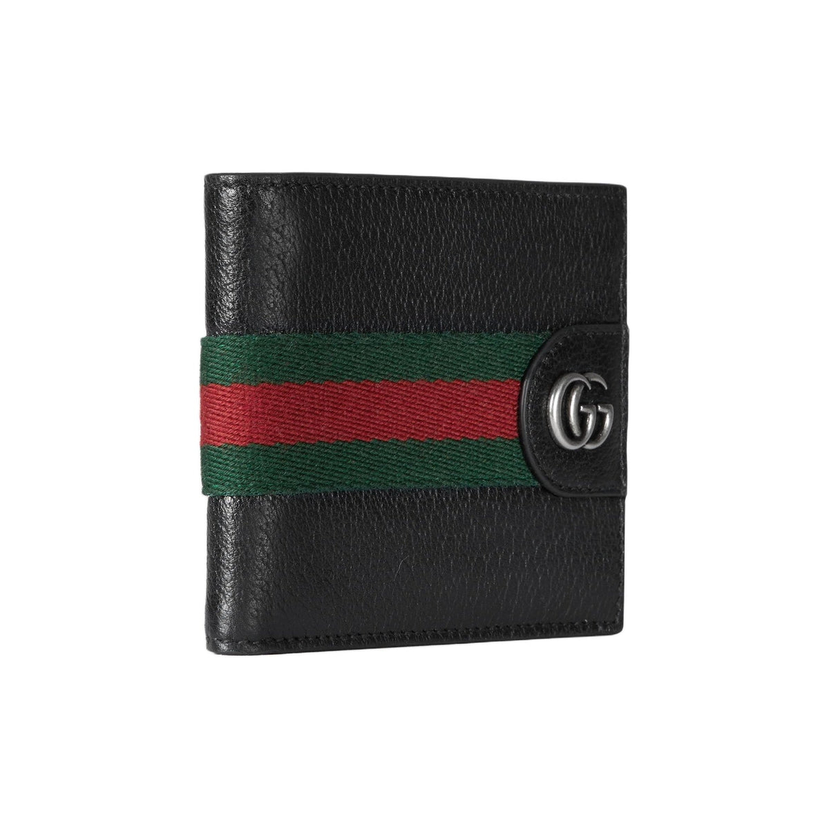 GUCCI Ophidia Men's Black Leather & Fabric Bifold Wallet | 834271