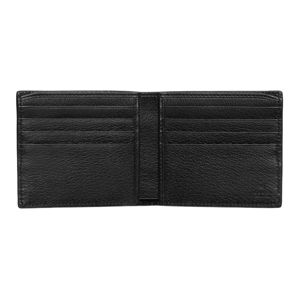 GUCCI Ophidia Men's Black Leather & Fabric Bifold Wallet | 834271